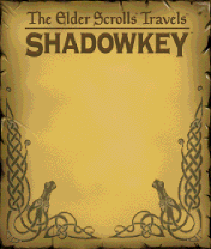 The original title menu, 176 by 208 pixels